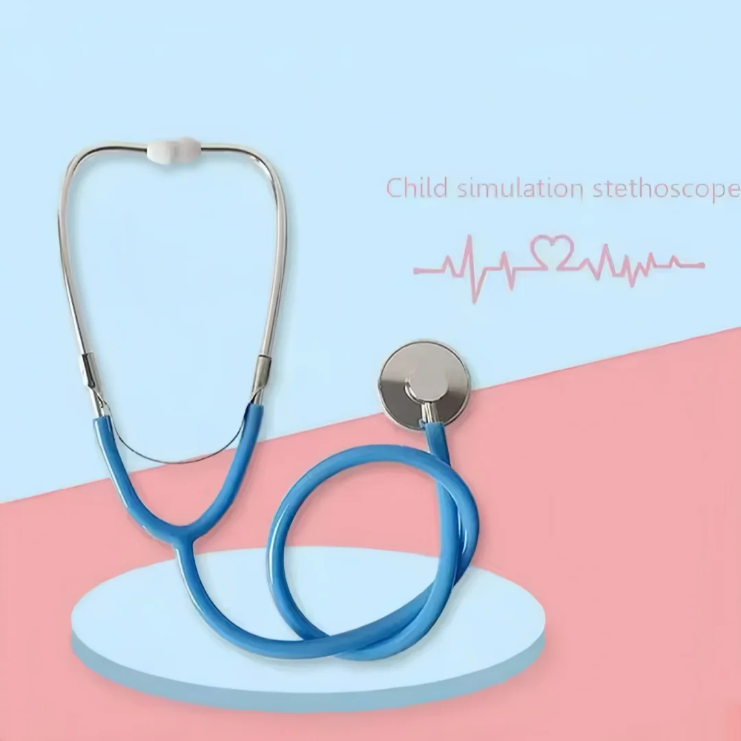 Stéthoscope simple face à une tête avec plusieurs options de couleurs, stéthoscope multicolore pour les jeux de rôle comme médecin, accessoires de jeu de rôle pour la Saint-Valentin, décoration de fête et fournitures de déguisement