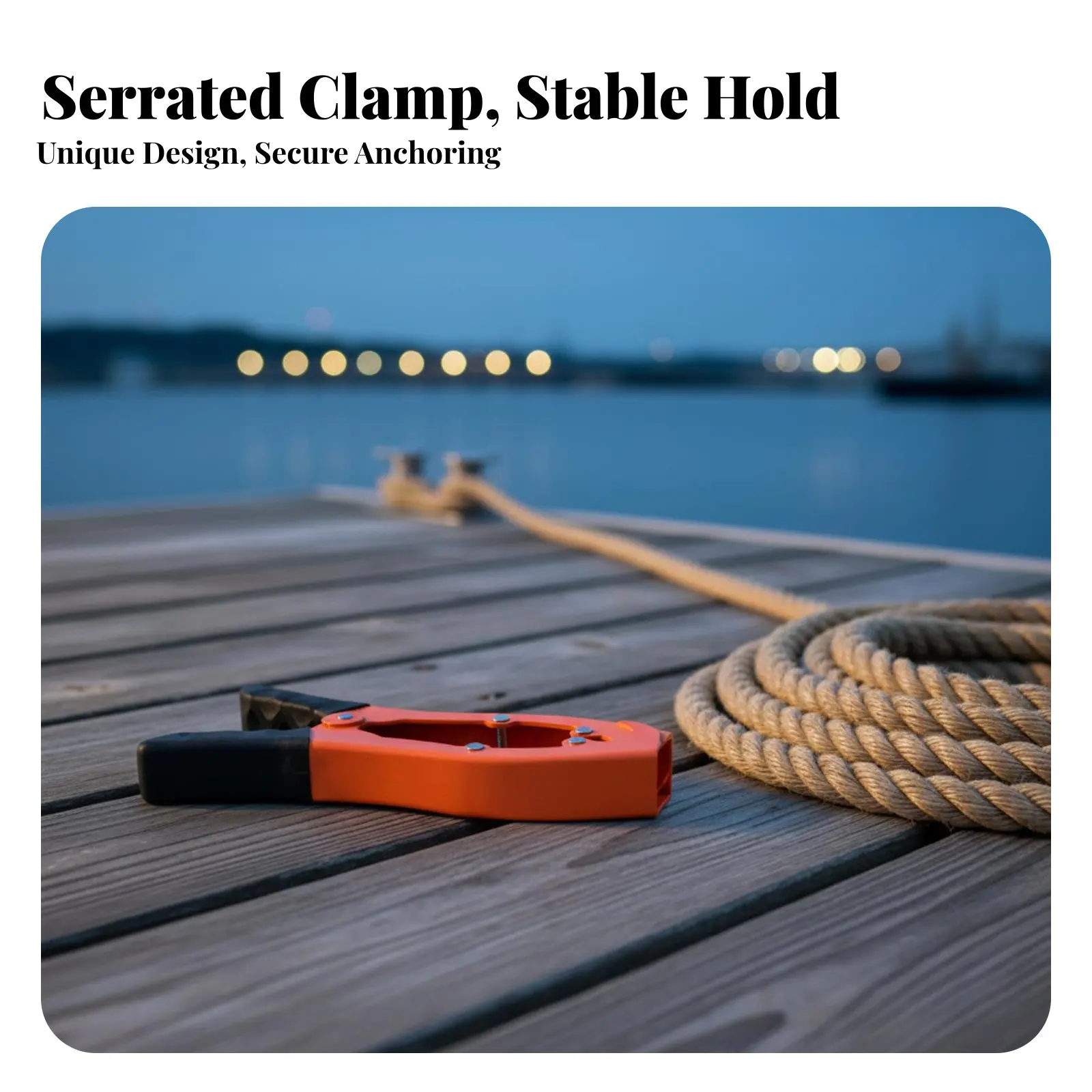 

Зажим-якорь для каяка, сверхпрочный, с быстрой регулировкой, для пришвартовки малых лодок, устойчивый к ржавчине, с защитой от зацеплений, быстрое крепление