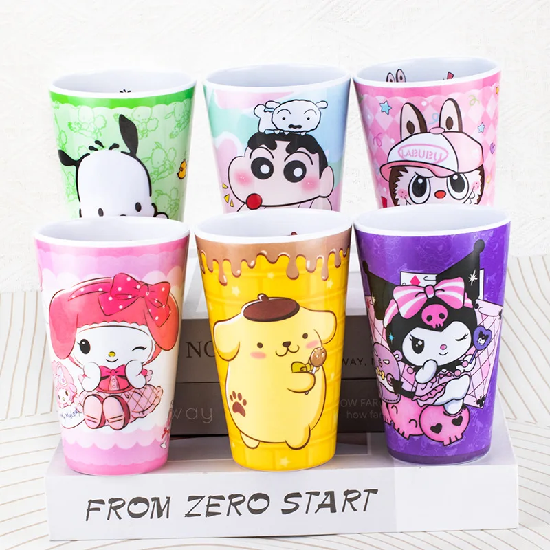 Kawaii Sanrio Cup Cartoon Anime Cute Girl Mouthwash Cup Toothbrush Cup Breakfast Drink Cup Children's Gift