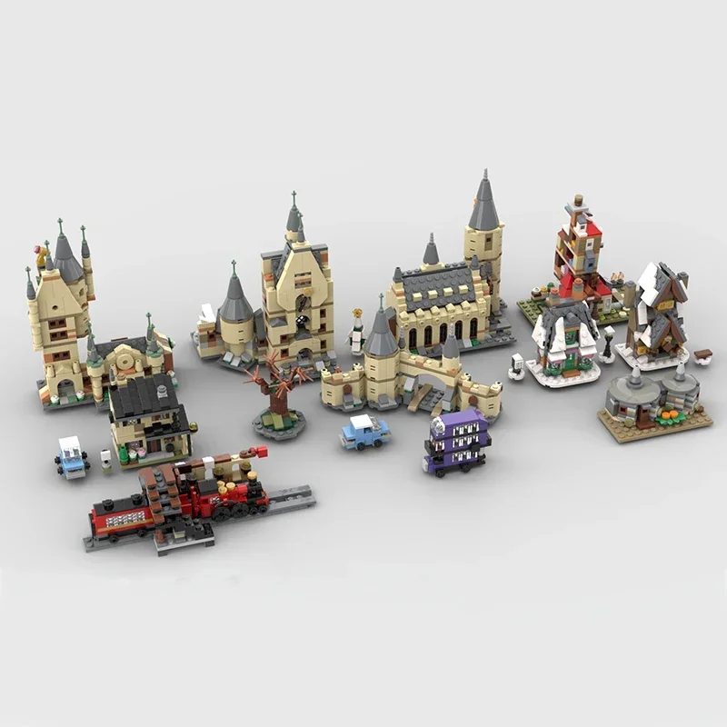 Magical School Movies Model Moc Building Bricks Mini Street View Collection Technology Blocks Gifts Christmas Toys DIY Assembly