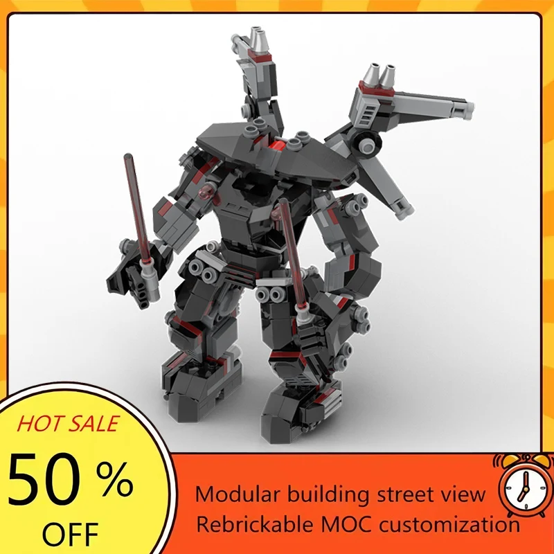 

Набор для сборки модульного боевого робота MOC из 334 деталей по мотивам популярного фильма «Звездные войны», технологичный конструктор, подарок на праздник, детский игровой набор