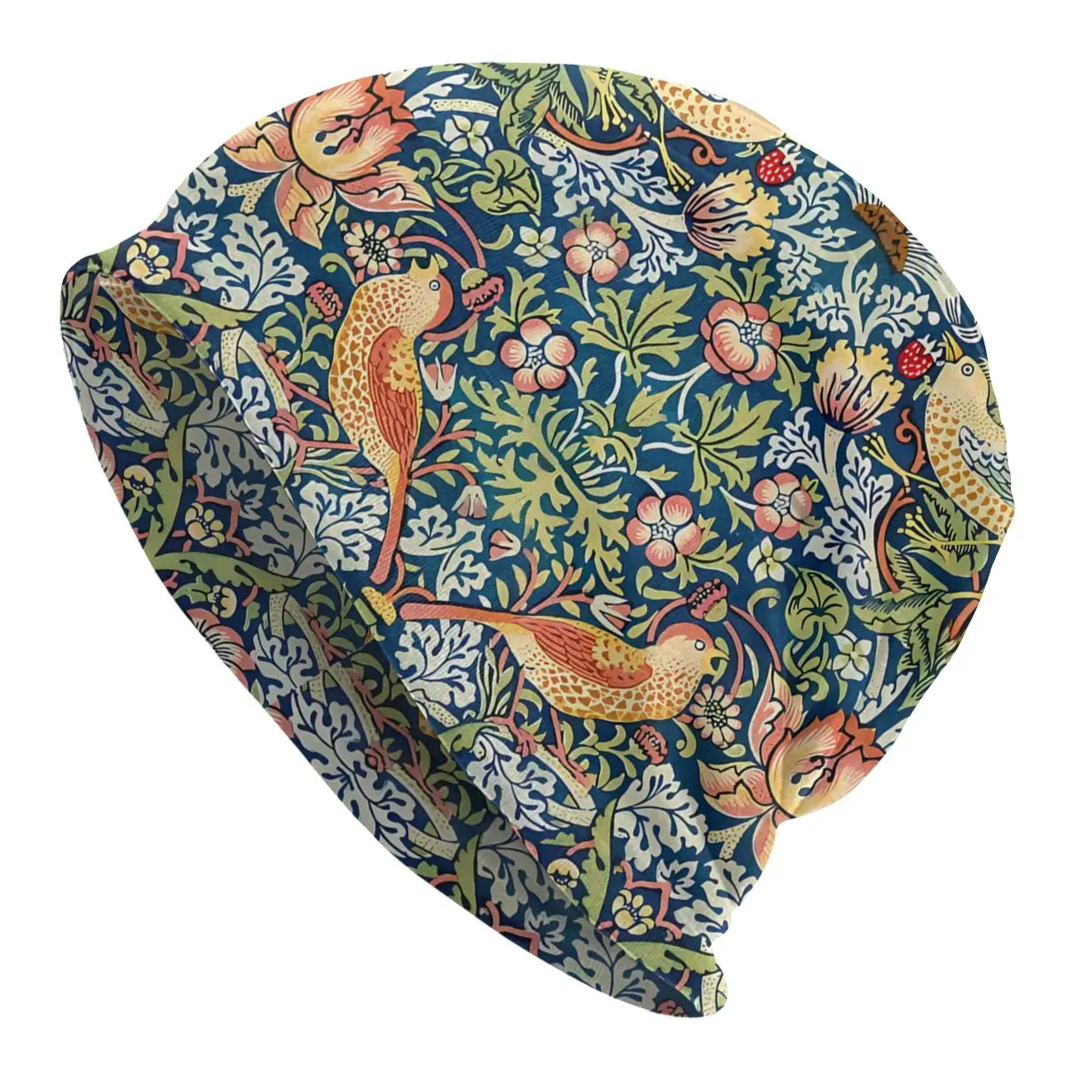 

Birds Floral Sport Beanie Caps William Morris Flowers Art Skullies Beanies Ski Caps Soft Thin Bonnet Hats