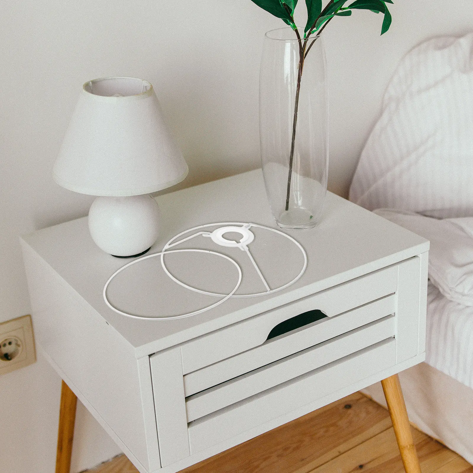 

Комплект из 30-сантиметровых металлических каркасов для абажуров, прочные проволочные основы для подвесных светильников, винтажные и современные плафоны, для декора своими руками