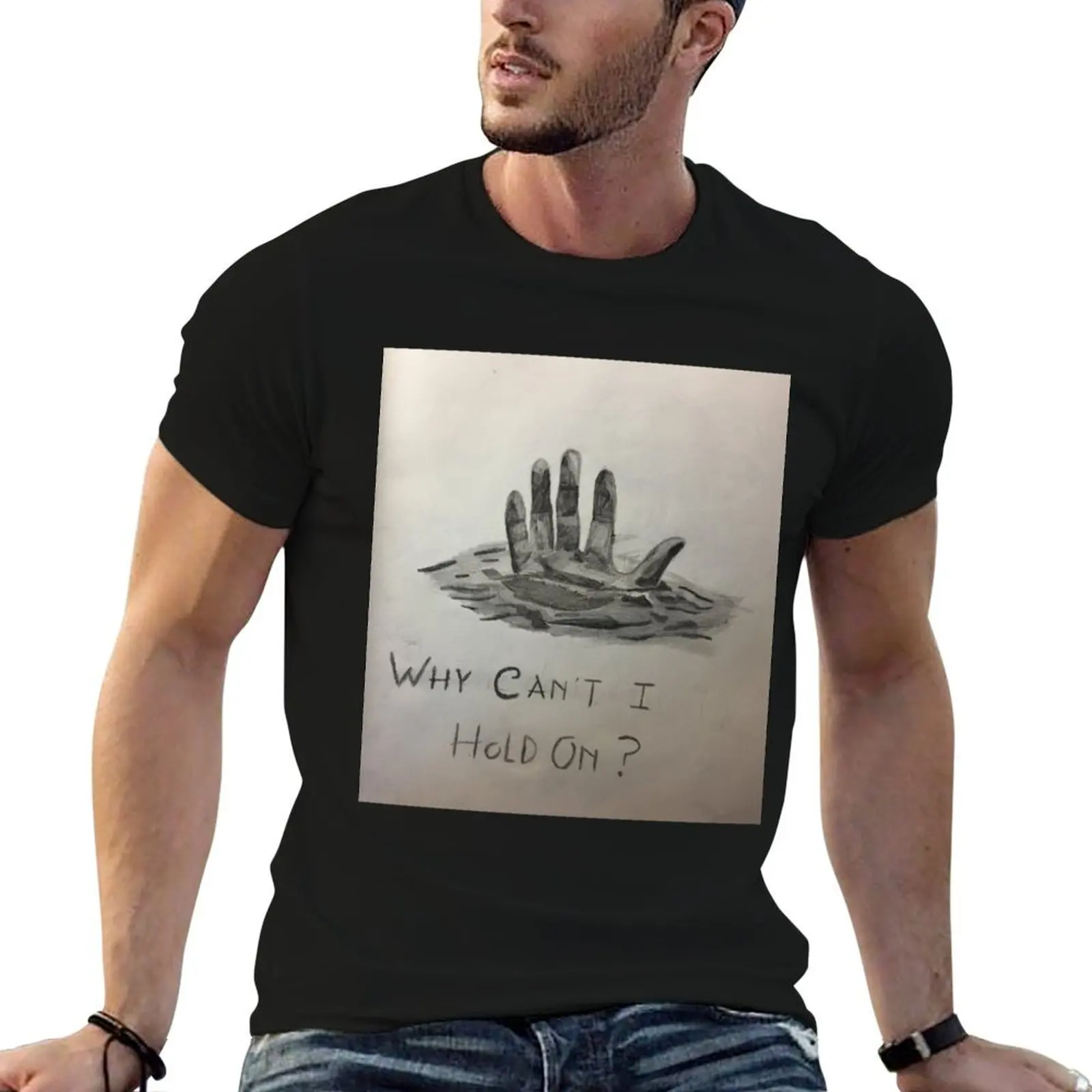 

Waves lyric art T-Shirt cotton t shirt pack funny t shirts man T-Shirt