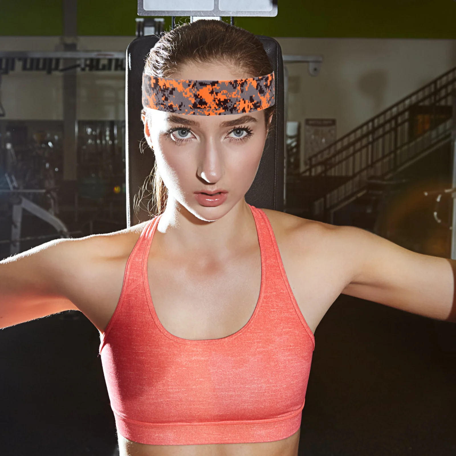 

Breathable Printed Sports Sweatband Headband Anti-Slip Basketball Yoga Gym Sweatbands for Women Sweat Band Sports Headband