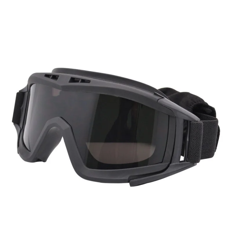 Tactical Goggles Military Shooting Sunglasse Motorcycle Off Road Bike Army Airsoft Paintball Eyewear Dustproof Wind-Proof 3 Lens