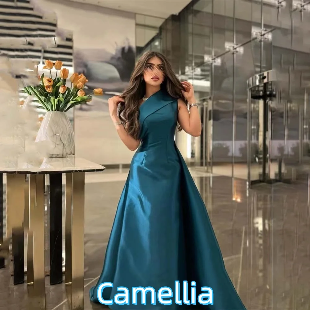 Maßgeschneidertes, exquisites Rüschen-Abendkleid, bezauberndes One-Shoulder-Abschlussballkleid, sexy Partykleid mit U-Boot-Ausschnitt, فسات Sierra •