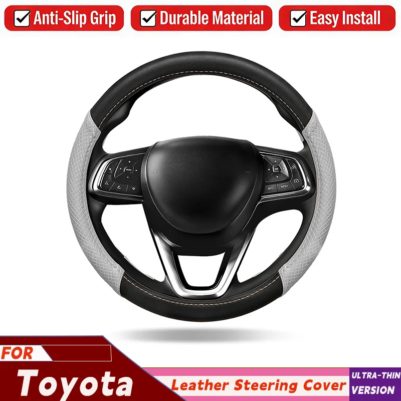 

Чехол на руль автомобиля из кожи Nappa для Toyota 4Runner Camry Corolla Sienna 1997-2003, нескользящий чехол на руль автомобиля