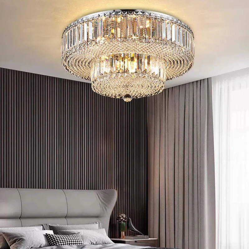 

Nordic Luxury Crystal Luminaria De Teto Home Decor Led Ceiling Chandelier 2024 Modern Avize Modelleri for Living Room Bedroom