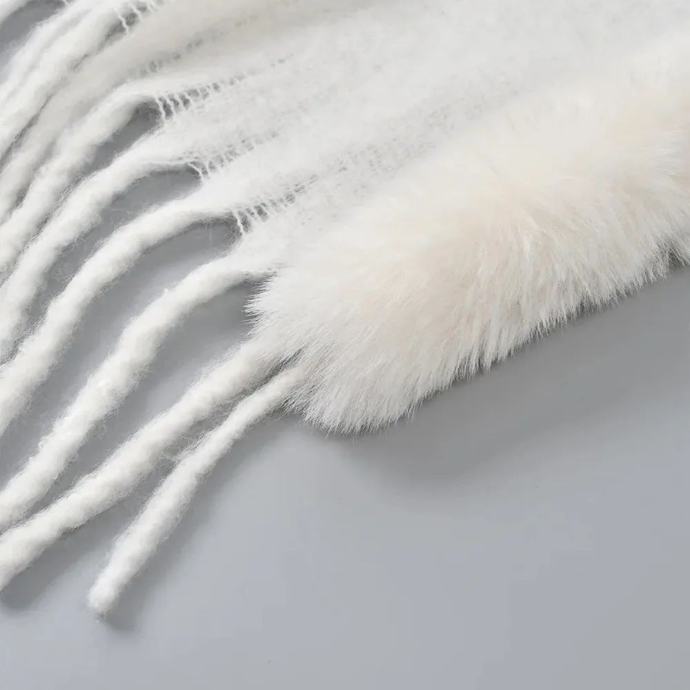 

Аксессуар для одежды, роскошный плащ, шаль, теплое пальто, мягкий плащ, шарфы, кардиганы из искусственного меха, зима-осень