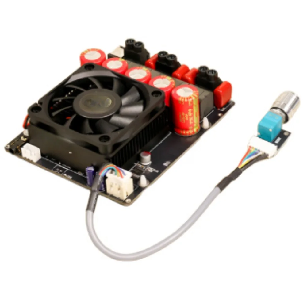 

DC Dual Circuit TPA3255 Pure Power Circuit With Adjustable Preamp Gain MCU Smart Protection & Advanced Cooling System