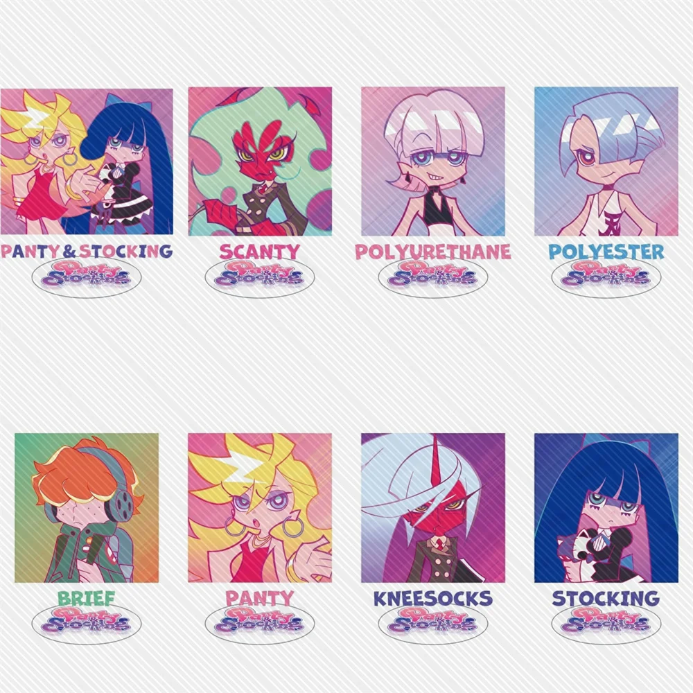 

15CM Hot Anime Panty & Stocking Acrylic Stand Model Cosplay Characters Ornament Accessories Goods Christmas Gifts