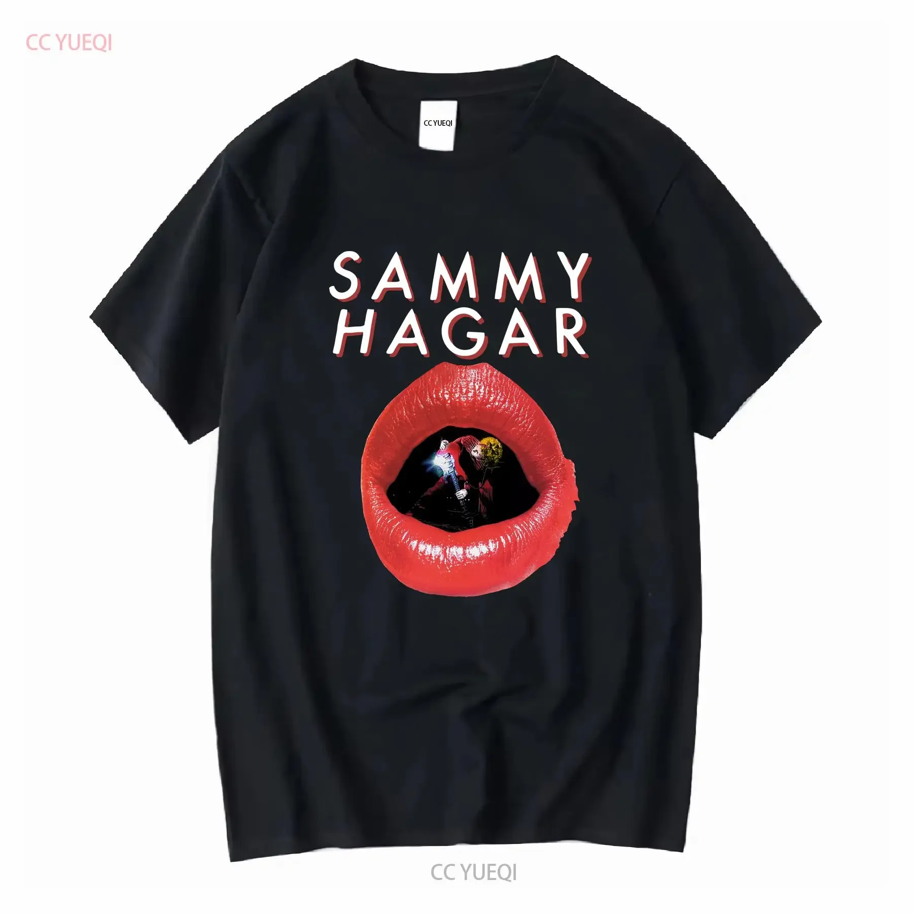 Sammy Hagar 1983 Red Rocker Tour T Shirt Print Front 6S3305 long or short sleeves vintage Washed Unisex Stylish Soft Slightly