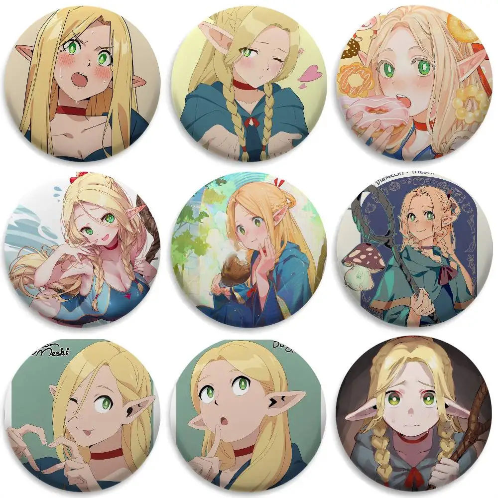 

M-Marcille Donato Delicious Badges Round Exquisite Badge Brooches Creative Pins For Clothes Hat Backpack Gift Accessories