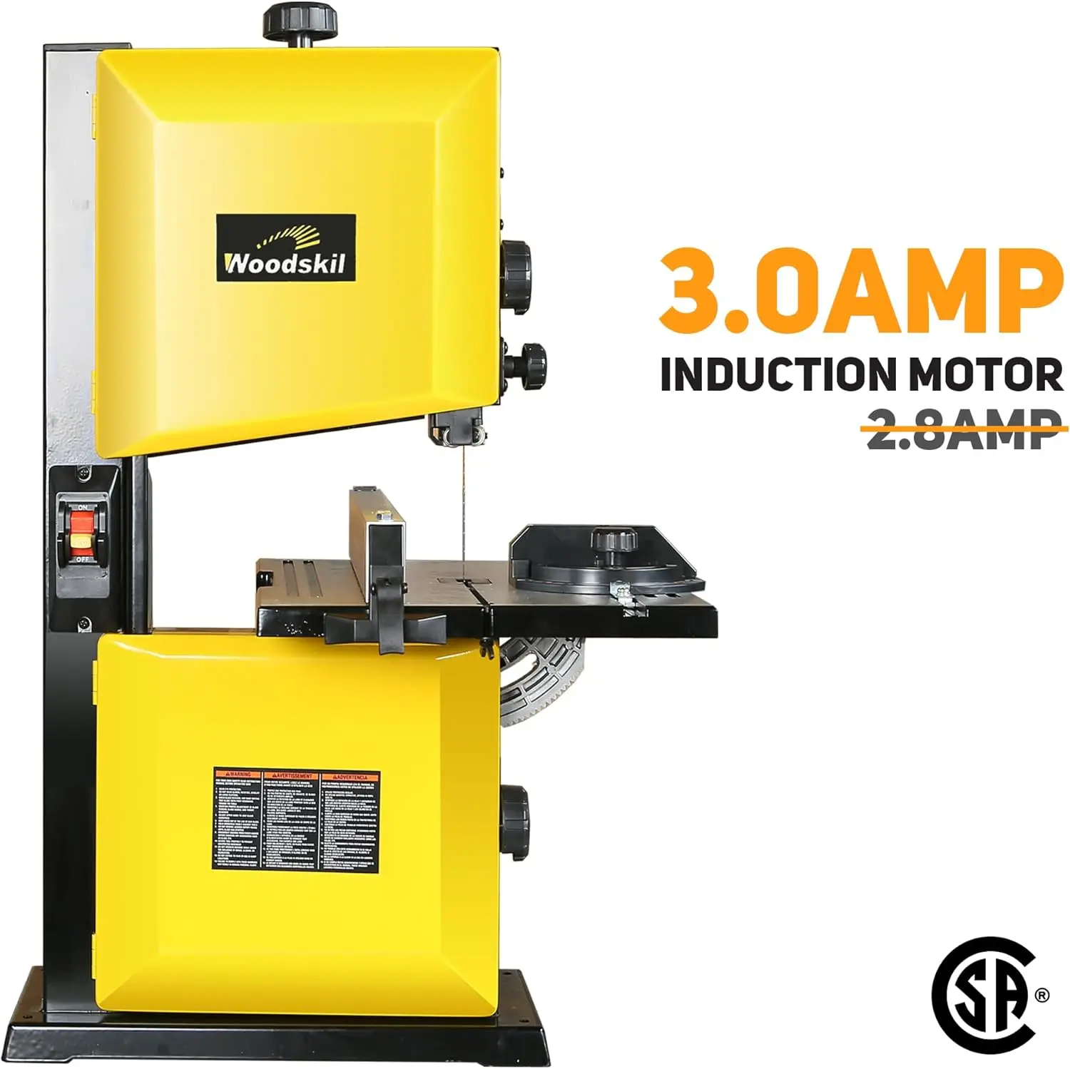 3-Ampere-9-Zoll-Bandsäge, 2500fpm Tisch bands äge mit abnehmbarem Sicherheits schlüssel, Aluminium guss tisch, Stahl fuß für die Holz bearbeitung