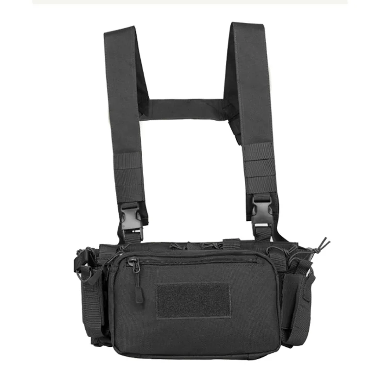 Tactical Airsoft Vest Exército Peito Rig Armadura Transportadora X Harness Rifle Pistola Revista Bolsa 5.56 7.62 Saco de caça ao ar livre