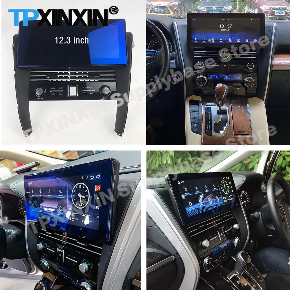 RHD-LHD Car Radio Stereo Android 10 For Toyota Alphard Vellfire For Lexus LM 2015 2016 2017 2018 2019 2020 2021 GPS Head Unit