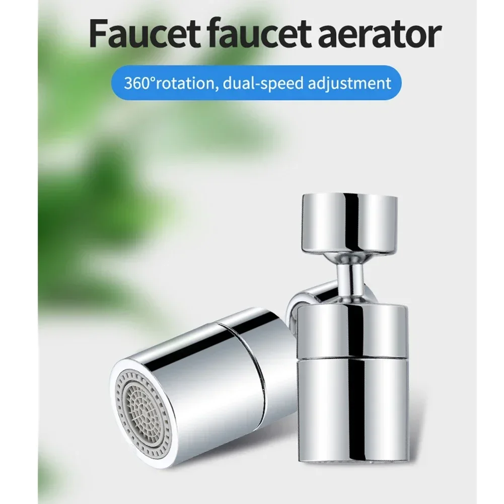 360 Degree Faucet Extenders Bubbler Universal Rotating Faucet Convenient Splash-proof Extender Fit External Threads 21-21.5mm