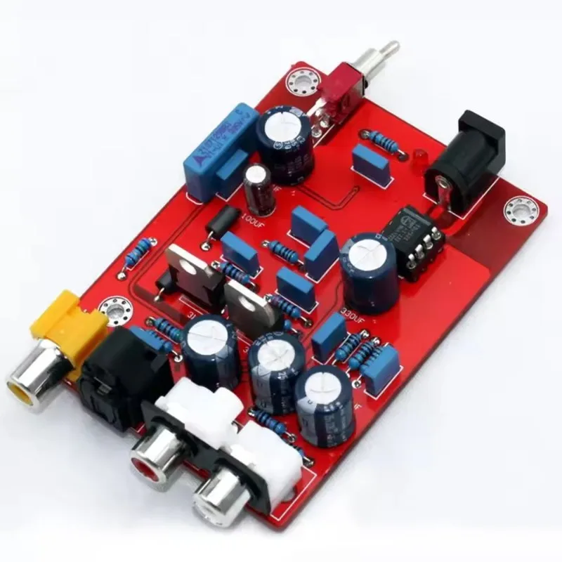 Hi-Fi TDA1543 CS8412 DAC Audio Decoder Board Op Amp Decoding Circuit Audio Power Amplifier Module for Audio Sound Processing