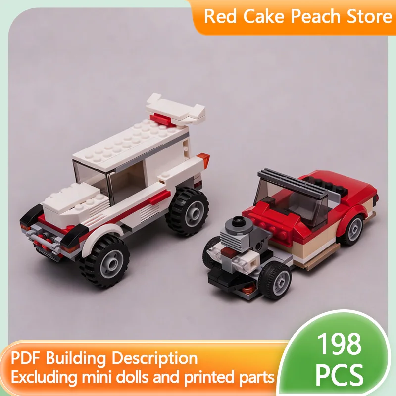 

Модель городской автомобиль MOC, строительные кирпичи, модифицированный грузовик и модифицированные конверти, модульная технология, детские праздничные подарки, игрушки, костюм