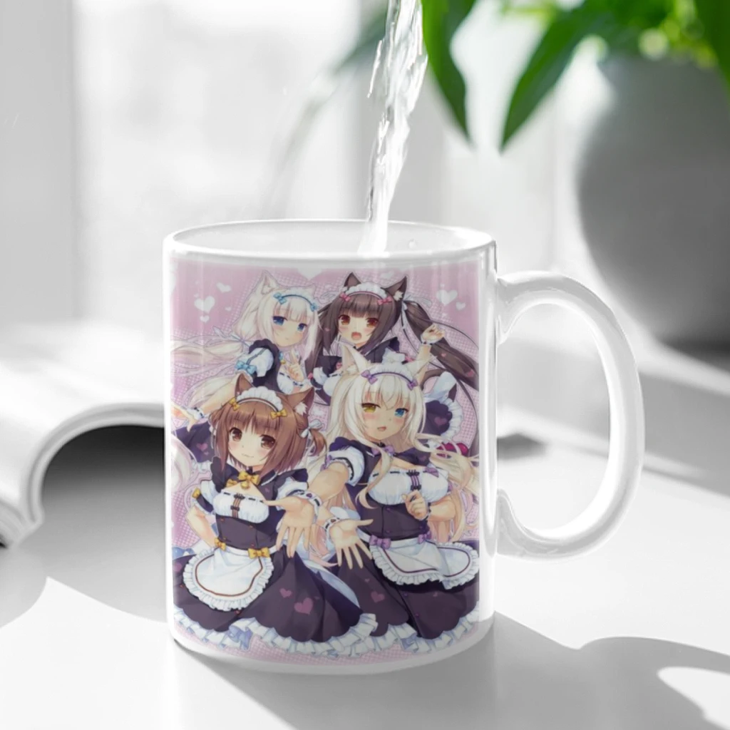 

Nice NEKOPARA Anime Ceramic Mug Cute Coffee Tea Milk Stave Mugs And Cups with Handle Novelty Gifts