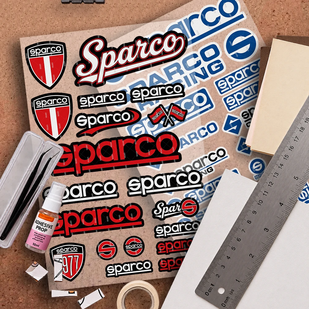 Motorcycle Reflective Decal Safety Sticker for Helmet Car Bike Durable Self-Adhesive for S-Sparco