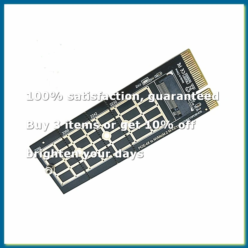 PCI-E to M.2 Convert Adapter NVMe SSD Adaptor Card PCI-E 3.0 X4 to NVMe M.2 Adapter Support 2230 2242 2260 2280 SSD
