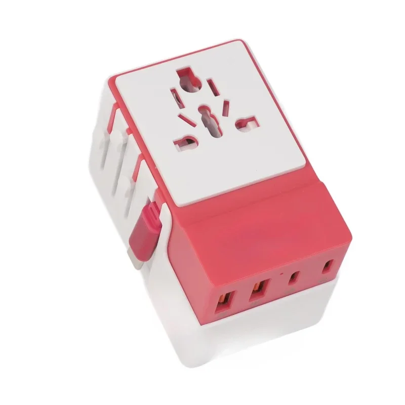 

70W travel adapter universal international power plug, multi-device fast charging gadget