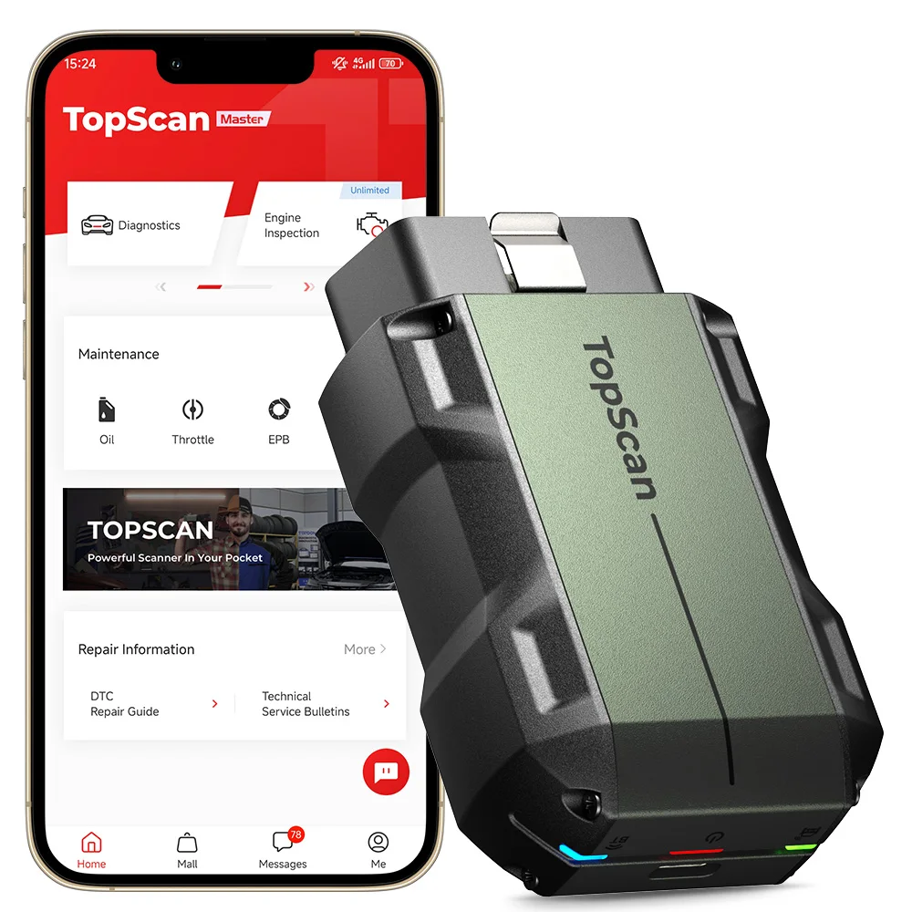 2027 Topscan Master OBD2 Full System Diagnosis 70+ Brands With Comprehensive Maintenance Services Car Diagnostic Scan Tool
