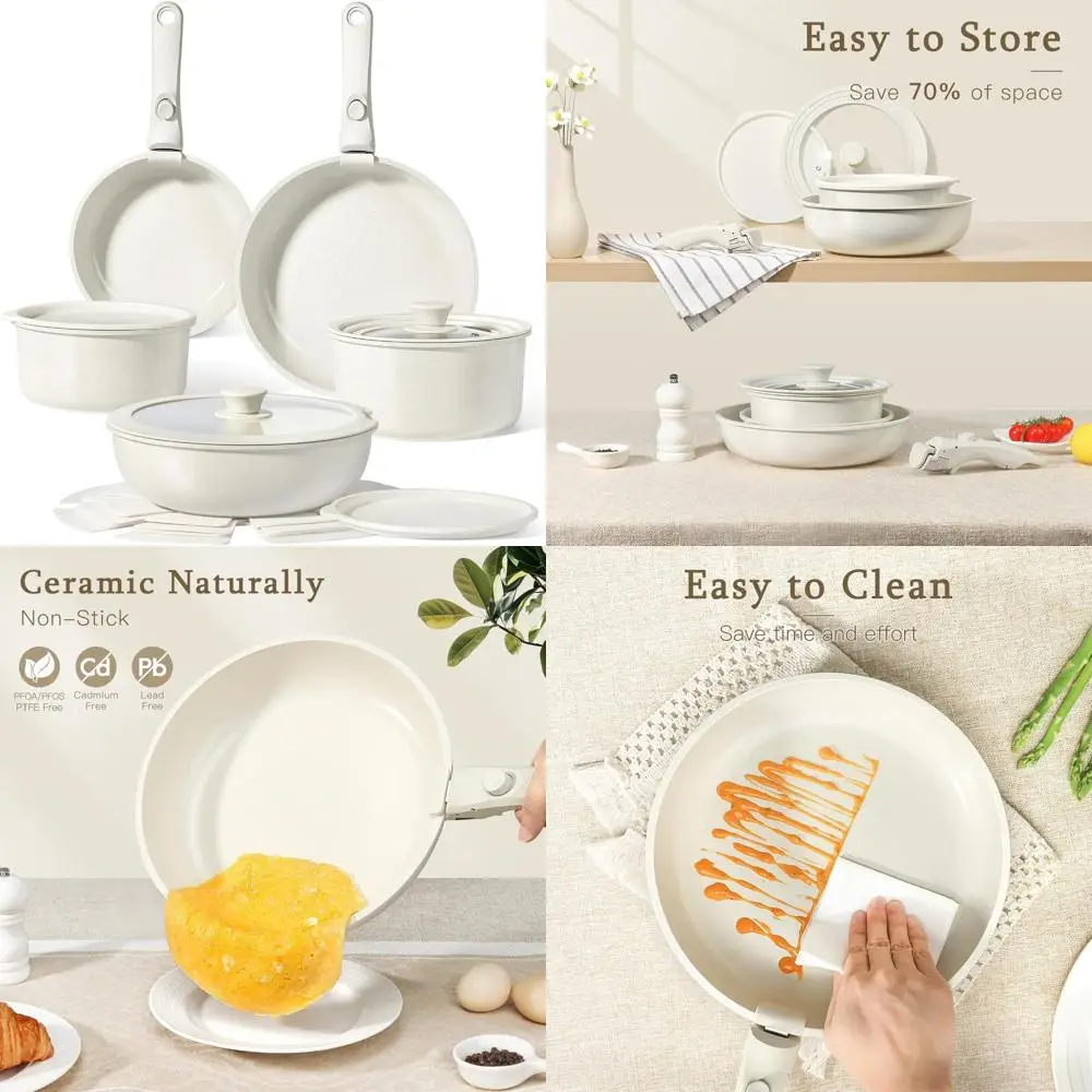 

Набор керамических кастрюль и сковородок Gipp с антипригарным покрытием, наборы посуды со съемной ручкой и антипригарным покрытием, здоровые нетоксичные кастрюли без пенфе и ПТФЭ, dis