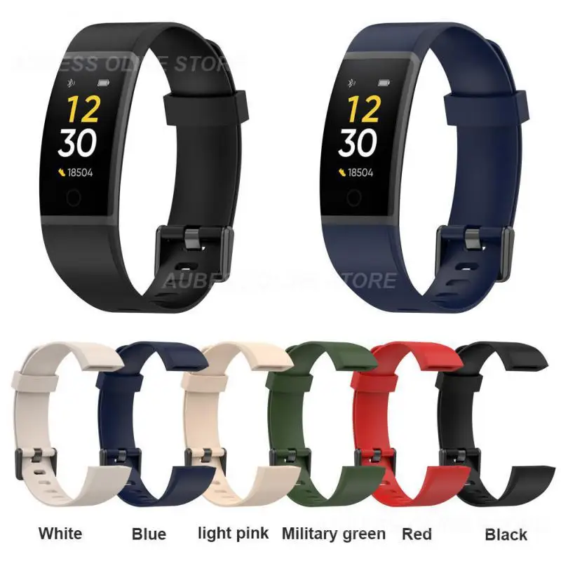 Silicone Watchband Wristband Smartband Accessories Smart Bracelet Replacement Wriststrap For Realme Watch Official Watch Strap