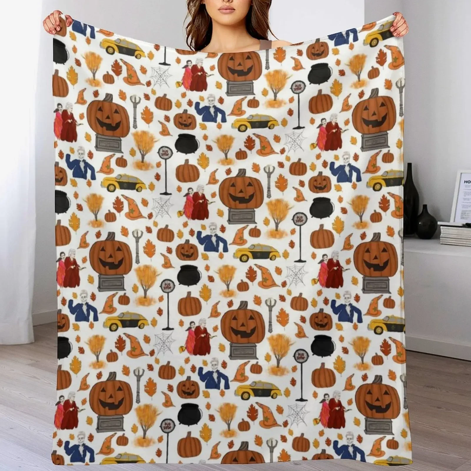 

Halloweentown Est. Long Ago Throw Blanket For Decorative Sofa Baby Quilt Cute Blankets