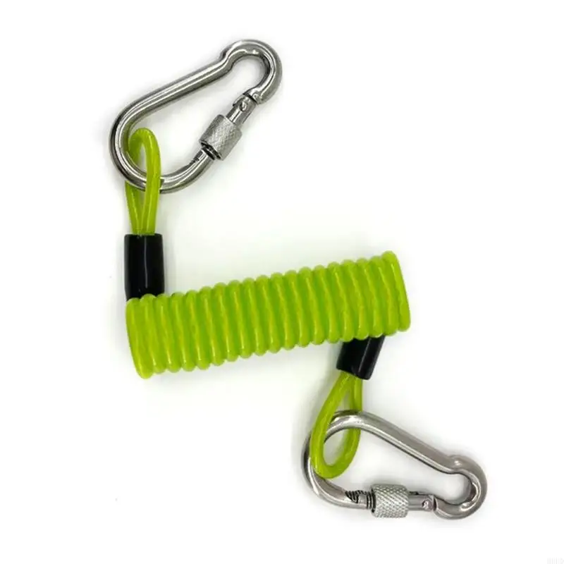 Tauch-Spiral-Lanyard, Anti-Verlust-Federseil-Gurt, Tauch-Feder-Clip, Unterwasser-Tauch-Lanyard mit Klemmen und Schnellschnalle – Detail 9