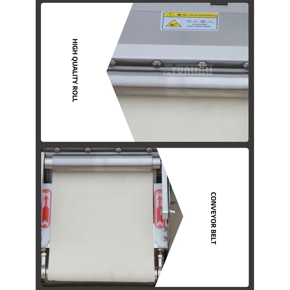 เครื่องขึ้นรูปครัวซองต์เชิงพาณิชย์ เครื่องรีดแป้งครัวซองต์ เครื่องทําขนมปังตัวอ่อน