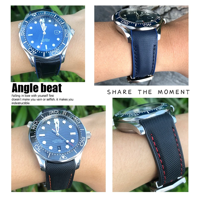 Новый двухцветный ремешок для  – обзор и цена Omega Watch Seamaster