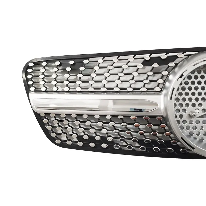 Picture 6: Front Grille Radiator Grille For Mercedes W163 ML320 ML350 1998-2004 Upper Chrome Grill Replacement ML430 ML270