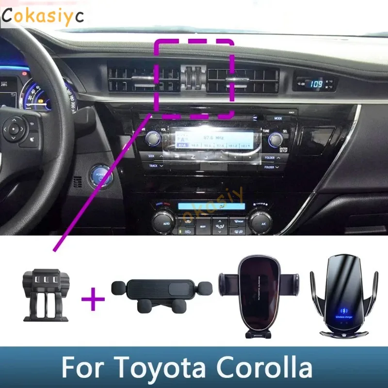 Auto-Handyhalterung für Toyota Auris E180 Scion Im 2014 2015 2016 Spezielle Fixierte Halterungsbasis Kabelloses Laden Axio Zubehör