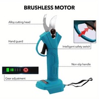 45mm Brushless Electric Pruner 4 Gears Cordless Handheld Orchard Shrub Pruning Tree Branches Cutter For 21V 18V Battery  Specifi