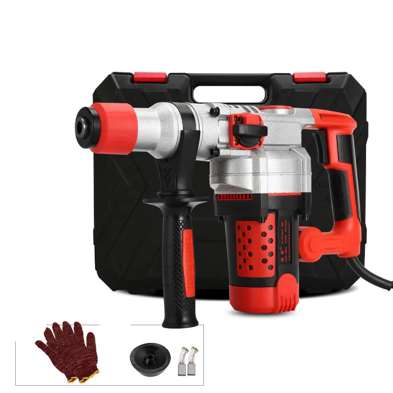 2200W 220V Heavy Duty Electric Hammer Electric Drill Multifunctional Percussion Drill For Home Use For Concrete, Metal, Stone