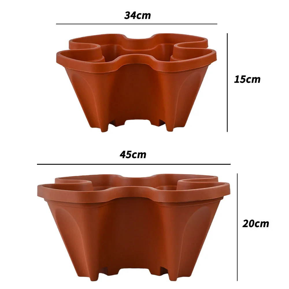 Skillful Manufacture Stackable Pot PP&UV Stackable Irrigation System  Hydroponic Growing Plastic Flower Pots for Plant