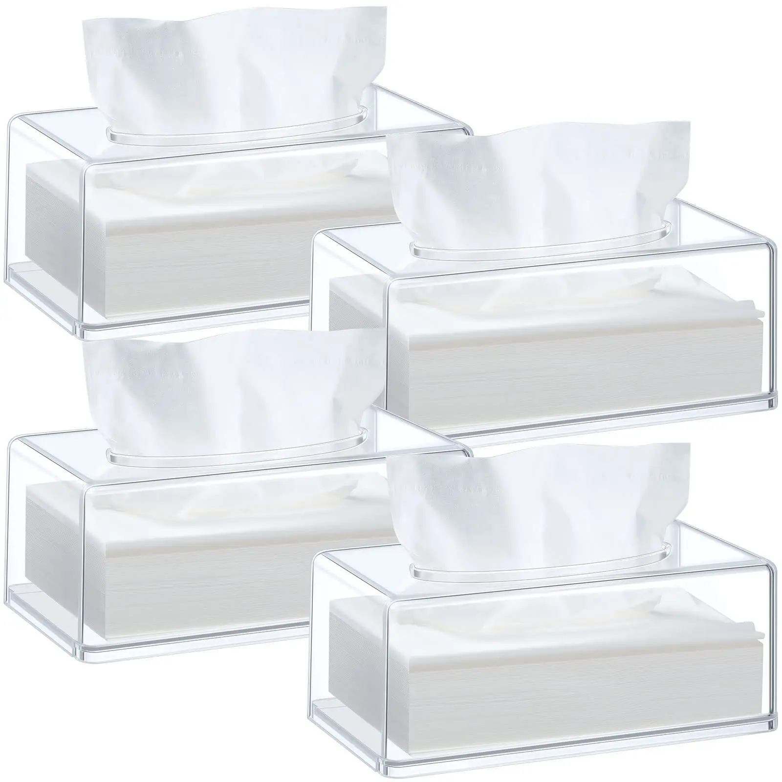 1PCS clear Tissue Dispenser Box,Acrylic transparent Restaurant hotel tissue storage box,Paper rack,size 22x12x9cm