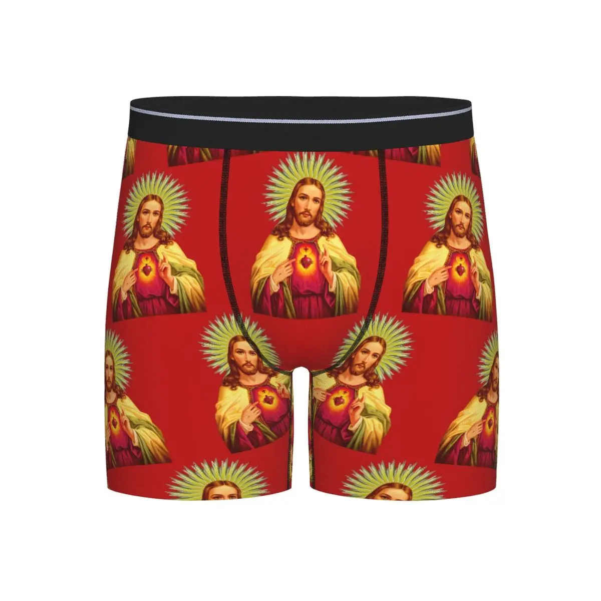 

Длинные трусы-боксеры, шорты, трусы с библейскими справочными Иисусом, мужские мягкие трусы для мужчин, подарок бойфренду