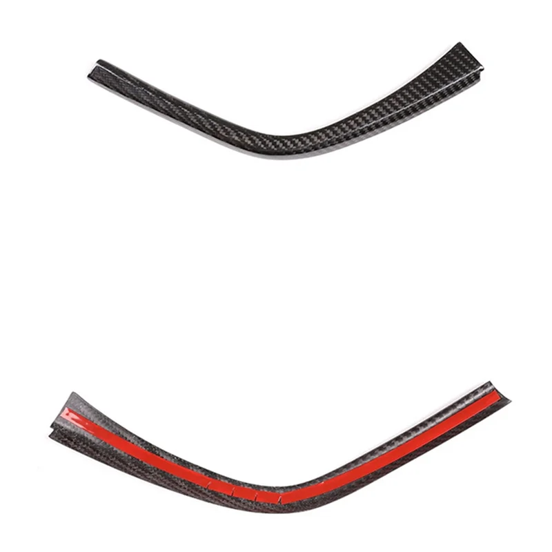 Bandes latérales en forme de L pour changement de vitesse de voiture en fibre de carbone véritable, garniture de panneau intérieur, BMW F80 F82 F83 M3 figuré 2014-2018(LHD)