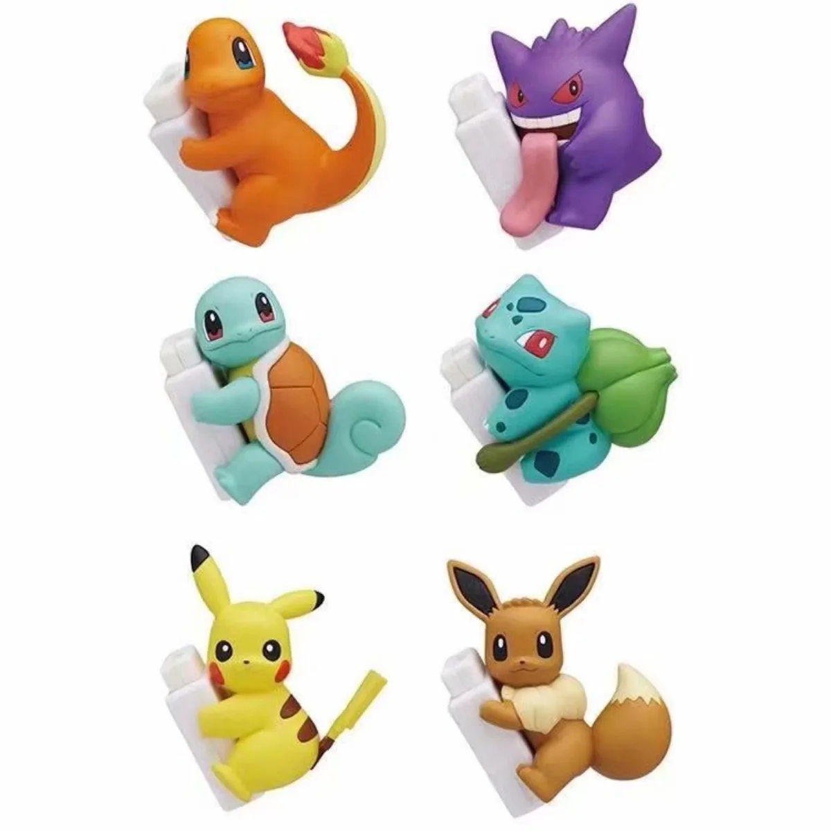 ポケモン-ピカチュウ-イブラヒモビッチ-携帯電話充電ケーブル保護ケース-6体入りボックス入り人形