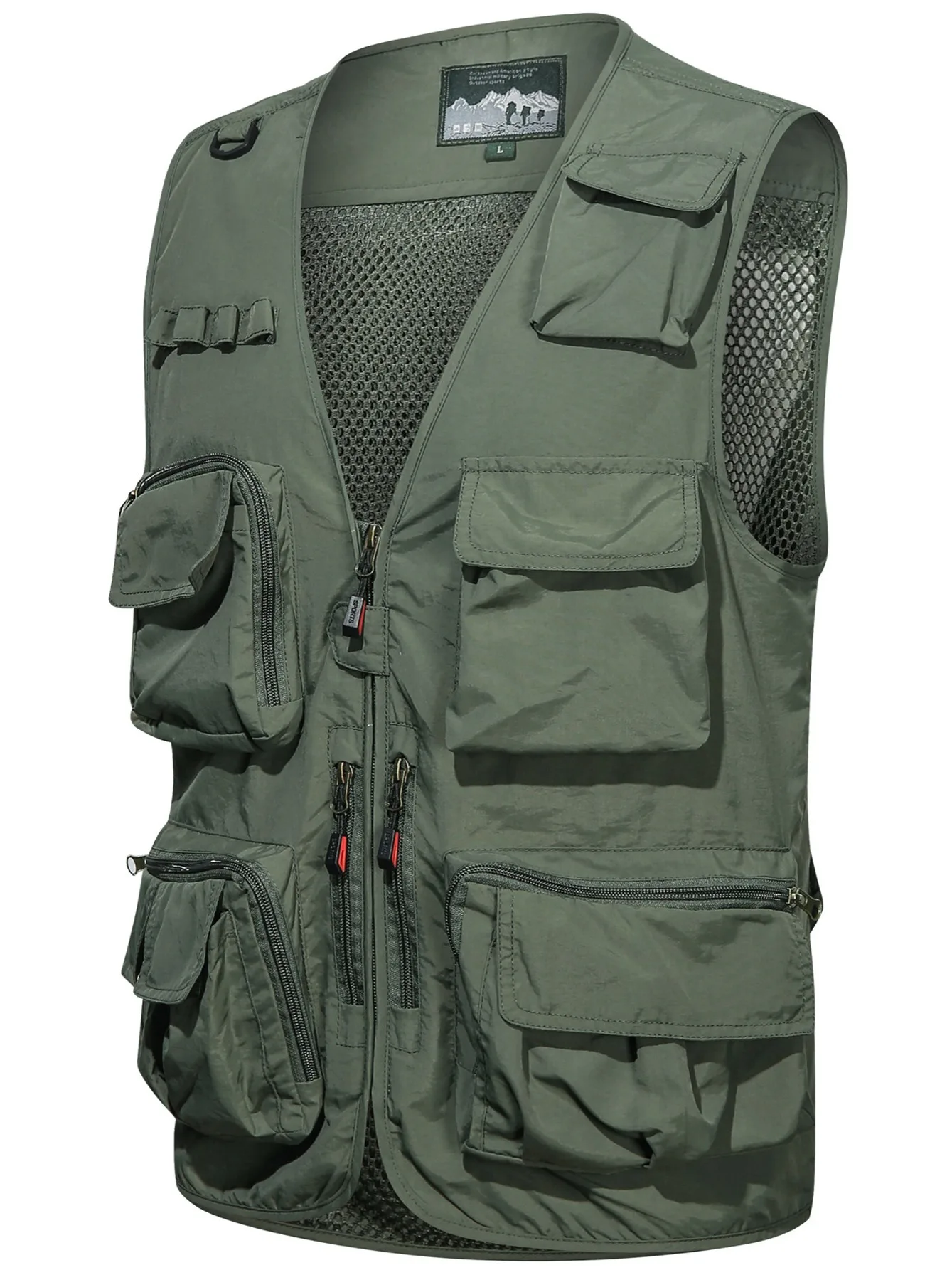 Tactical Vest For Men Sleeveless Hiking Jacket Working Vest Multi Pocket Men's Clothing Hunting Fishing Camping Coat Windbreaker