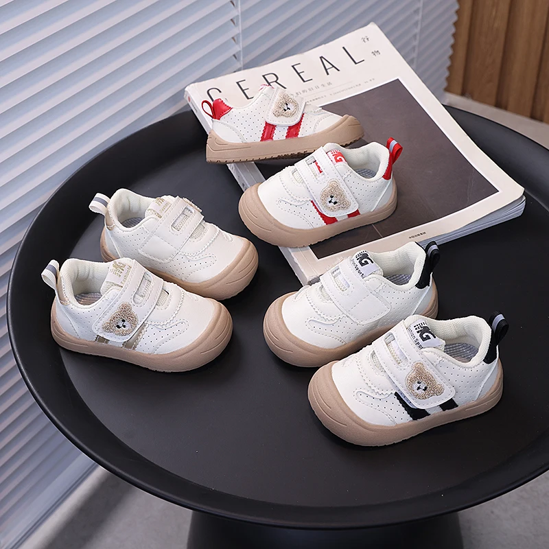 Girls baby shoes children's breathable leather shoes boys baby toddler shoes soft sole children's shoes