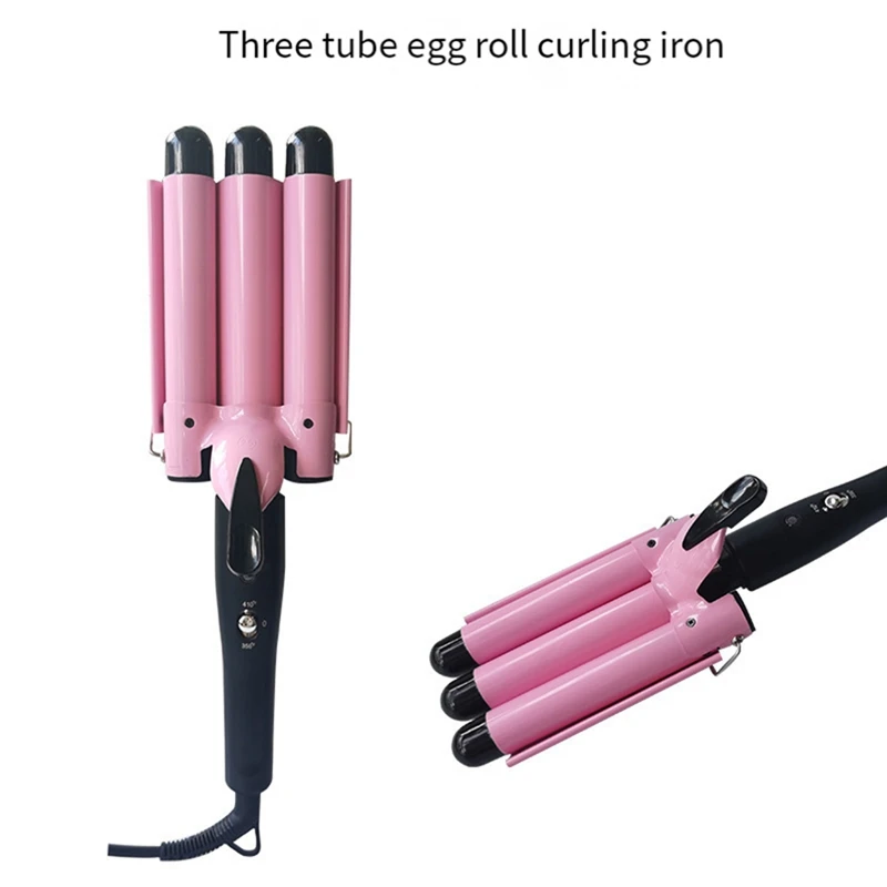 Egg Roll Stick Three Stick Curling Iron Roll Water Ripple Three Tube Electric Cleat Electric Perm Lron