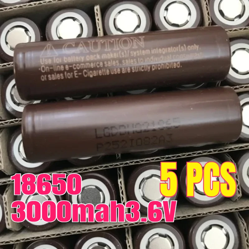 

Новая литиевая батарея 18650 HG2 3000 мАч 3,6 В для мощного электроинструмента, ручной дрели, аккумулятор
