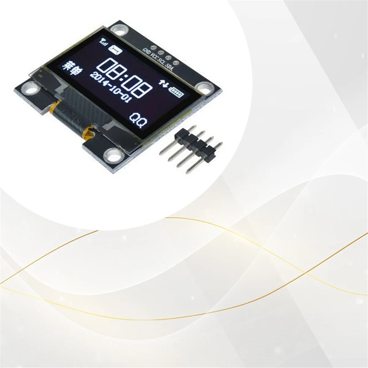 SuperDeals 1.3 Inch OLED Display Module 128x64 LCD Display 4PIN I2C IIC Communicate for Arduino