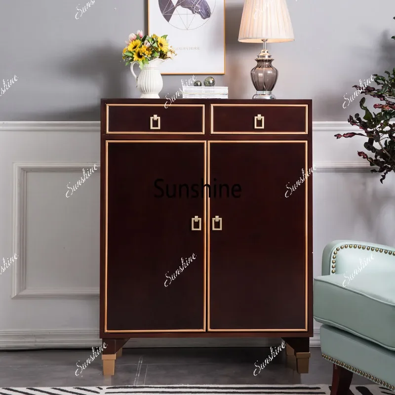 American simple style small apartment storage locker multi-layer large-capacity shoe cabinetTJ